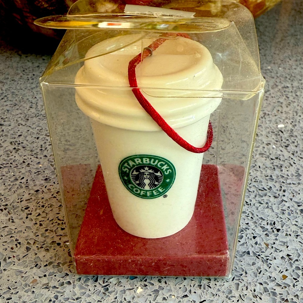 Starbucks Coffee Company Holiday Ornament 2007 Classic Cup Ceramic Never used.